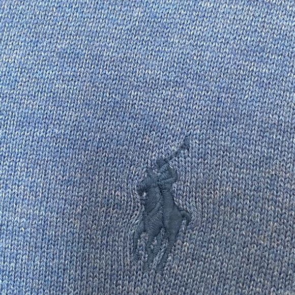 NWT Polo Ralph men’s Lauren Pima Cotton Sweater Blue L - Picture 15 of 15